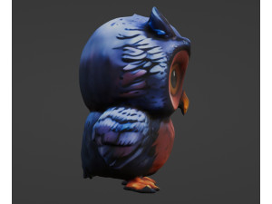 Owl Blend 3D Model