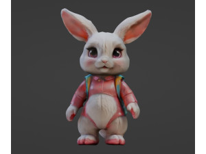 Cute bunny doll 3Dモデル