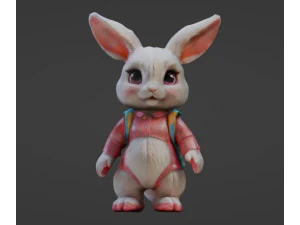 Linda mu&ntilde;eca conejita Modelo 3D