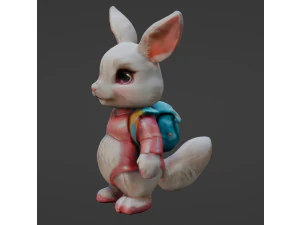 Cute bunny doll 3D Model