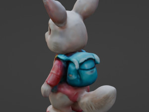 Cute bunny doll 3D Model