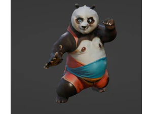 Mezcla de Kung Fu Panda Modelo 3D