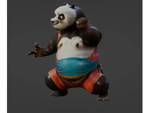 Kung Fu Panda Blend 3D Model