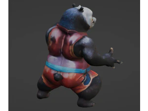 Kung Fu Panda Blend 3D Model
