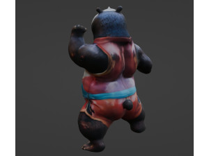 Kung Fu Panda Blend Modelo 3D