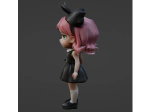 A petite little girl BLEND 3D Model