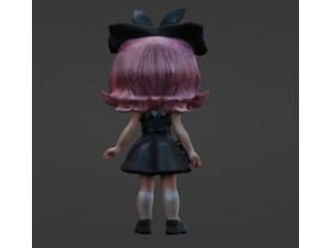 A petite little girl BLEND Modelo 3D