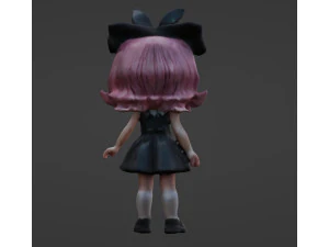 A petite little girl BLEND 3D Model