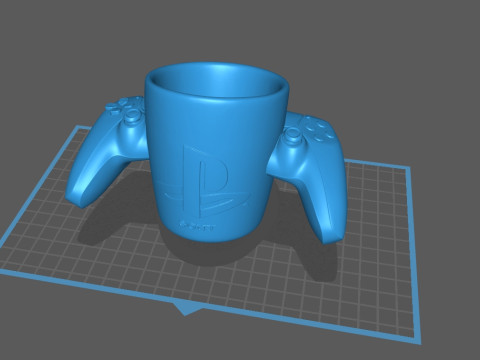 GAMEPAD DUALSENSE SONY PLAYSTATION 5 CUP 3D 프린트 모델