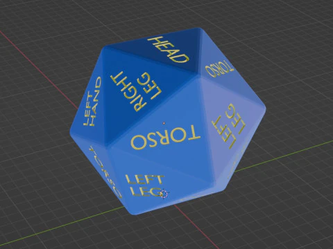 DICE D20 FALLOUT 3D Print Model