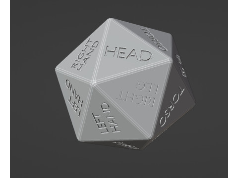 DICE D20 FALLOUT Modelo de Impressão 3D