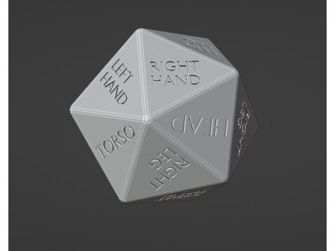 DICE D20 FALLOUT Modelo de Impressão 3D