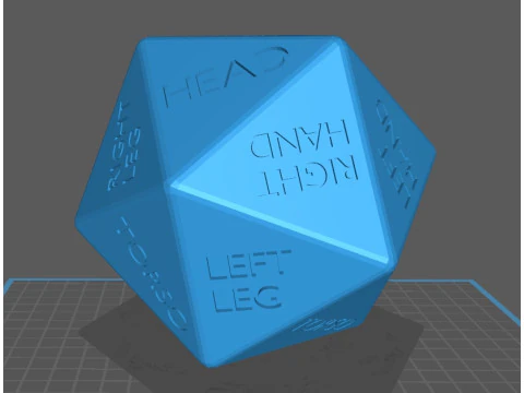 DICE D20 FALLOUT 3D Print Model
