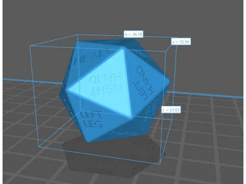 DICE D20 FALLOUT 3D Print Model