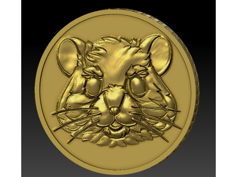 Hamster Kombat Coin Modelo de Impressão 3D