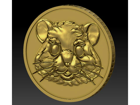 Hamster Kombat Coin 3D Print Model