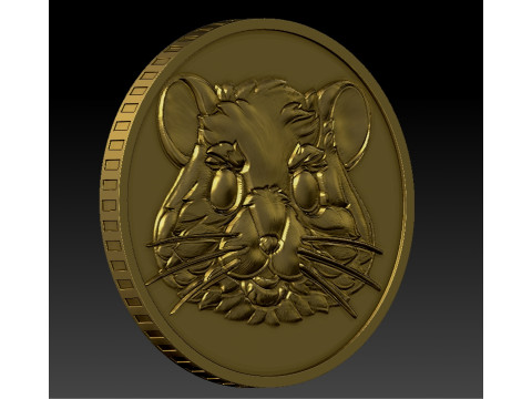 Hamster Kombat Coin 3D Принт Модель