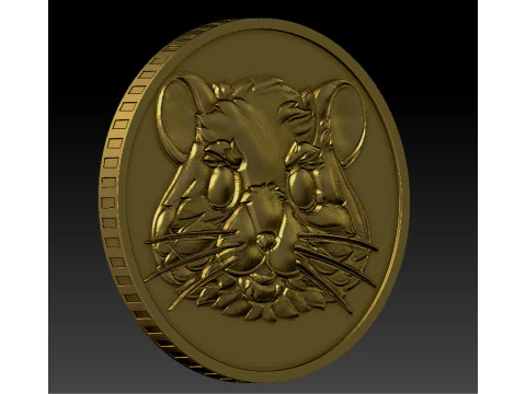 Hamster Kombat Coin 3D Print Model
