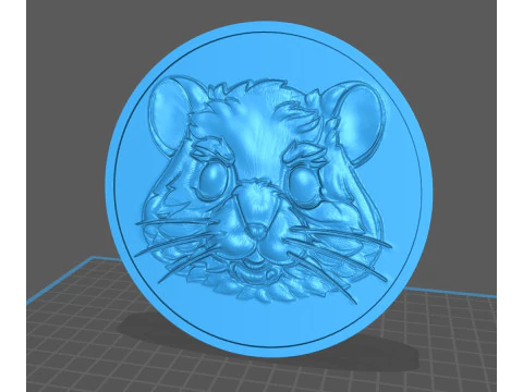 Hamster Kombat Coin 3D Print Model