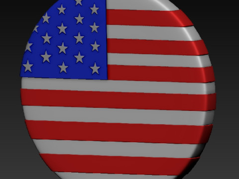 USA COIN ICON KEYCHAIN 3D Print Model