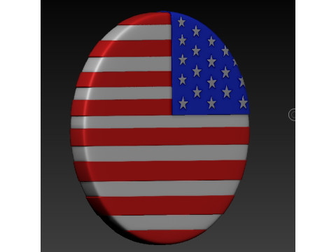 USA COIN ICON KEYCHAIN 3D Print Model