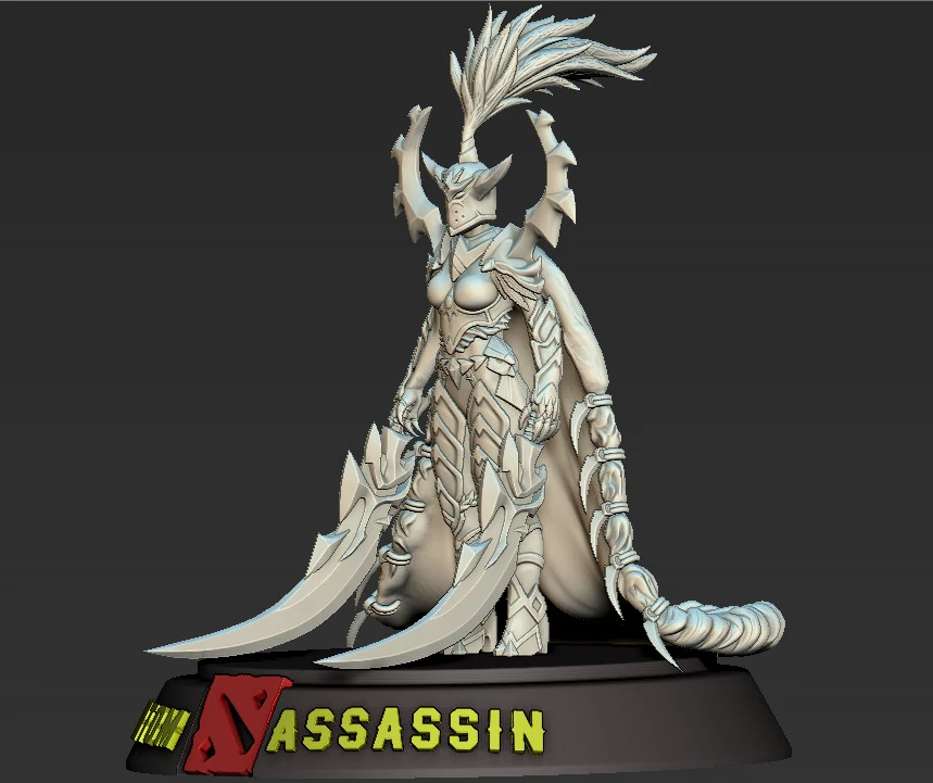 Phantom Assassin dota 2 3D Print Model .c4d .max .obj .3ds .fbx .stl .blend 