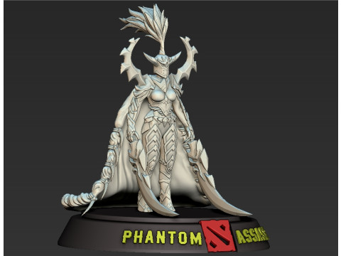 Phantom Assassin dota 2 Model Cetak 3D