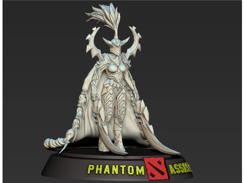 Phantom Assassin dota 2 3D Print Model