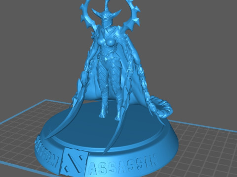 Phantom Assassin dota 2 Model Cetak 3D