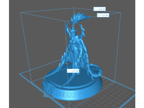 Phantom Assassin dota 2 Model Cetak 3D