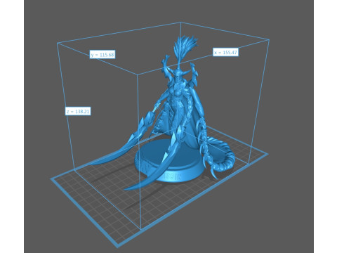 Phantom Assassin dota 2 Model Cetak 3D