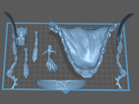 Phantom Assassin dota 2 Model Cetak 3D