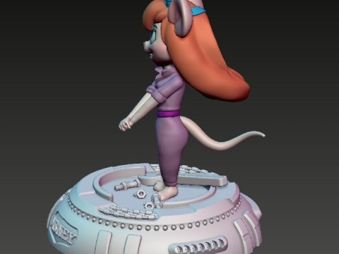 Gadget Hackwrench Chip and Dale 3D-printmodel