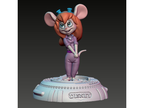 Gadget Hackwrench Chip and Dale 3D-printmodel