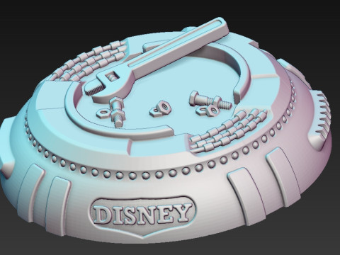 Gadget Hackwrench Chip and Dale 3D-printmodel
