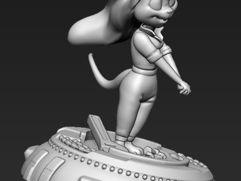 Gadget Hackwrench Chip and Dale 3D-printmodel