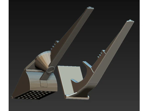 Knoblauchpresse 3D Modell