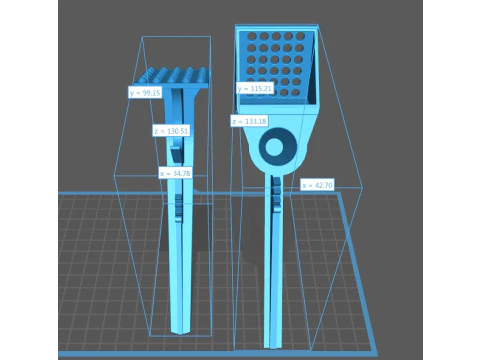 Knoblauchpresse 3D Modell