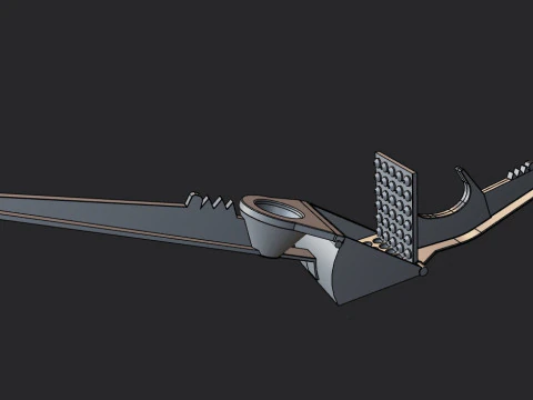 Knoblauchpresse 3D Modell