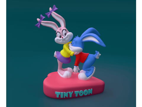 Tiny Toon Bugs Bunny 3Dプリントモデル
