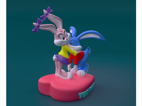 Tiny Toon Bugs Bunny 3Dプリントモデル
