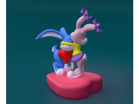 Tiny Toon Bugs Bunny 3Dプリントモデル