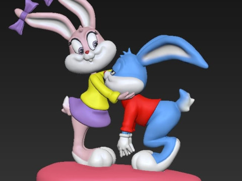Tiny Toon Bugs Bunny 3Dプリントモデル