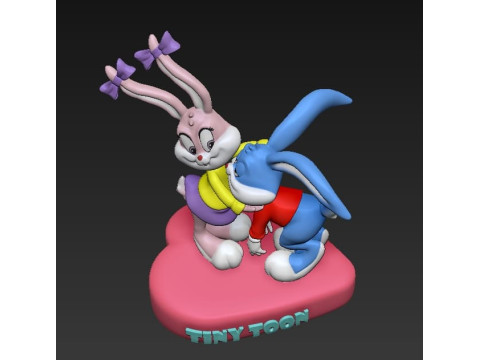 Tiny Toon Bugs Bunny 3Dプリントモデル