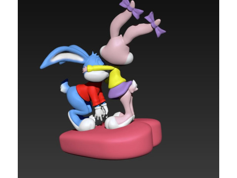 Tiny Toon Bugs Bunny 3Dプリントモデル