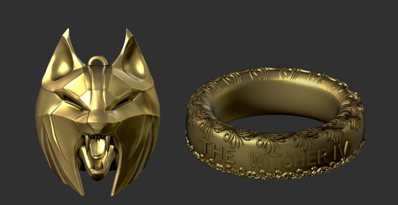The Withcer IV RING Modello di stampa 3D .c4d .max .obj .3ds .fbx .stl .blend 