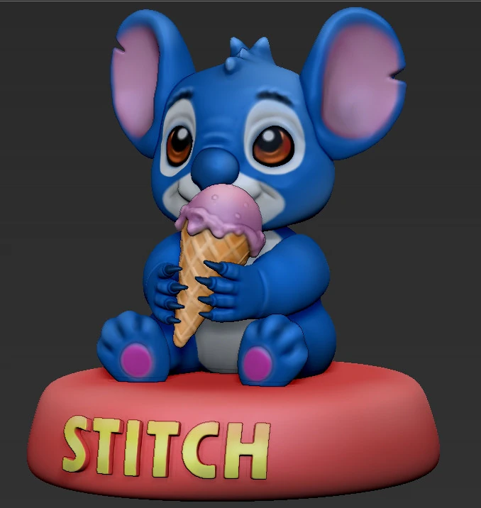 STITCH LILO AND STITCH 3D Print Model .c4d .max .obj .3ds .fbx .stl .blend 