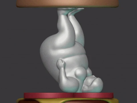 Fitness model 3D Print Model