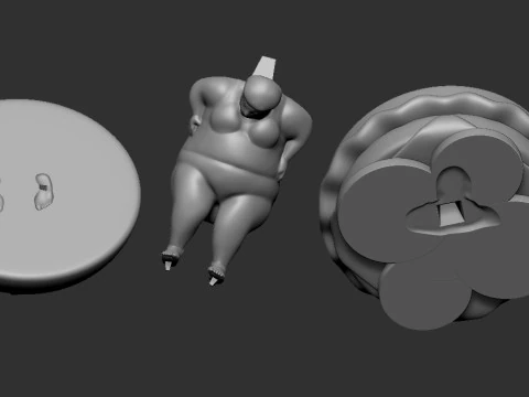 Fitness model 3D Print Model