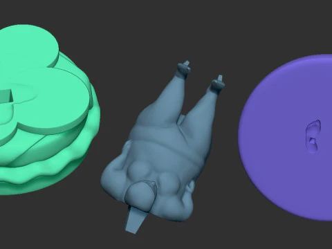Fitness model 3D Print Model